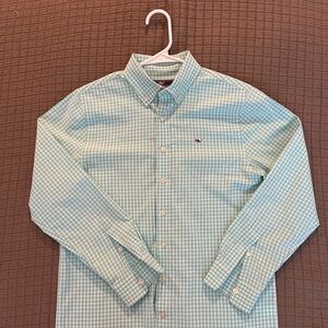 Vineyard Vines Green Casual Button Down Shirt